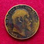 United Kingdom (UK) 1 Penny Edward VII 1907 Coin