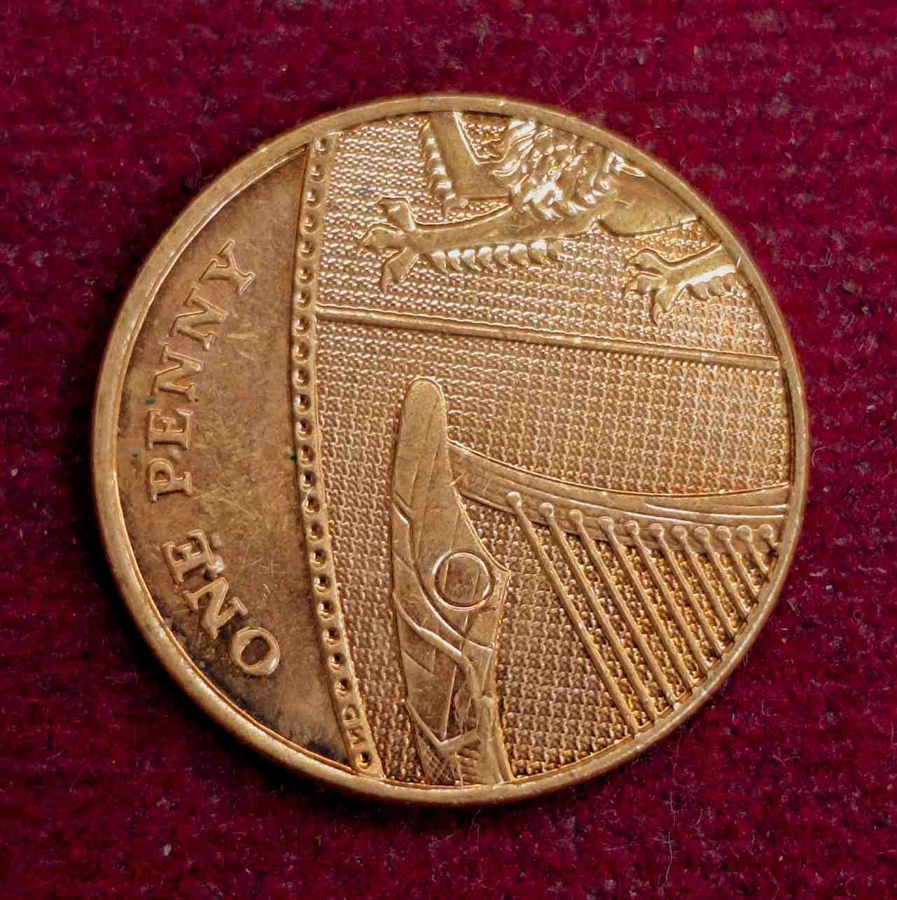United Kingdom (UK) 1 Penny Elizabeth II 2010 Coin