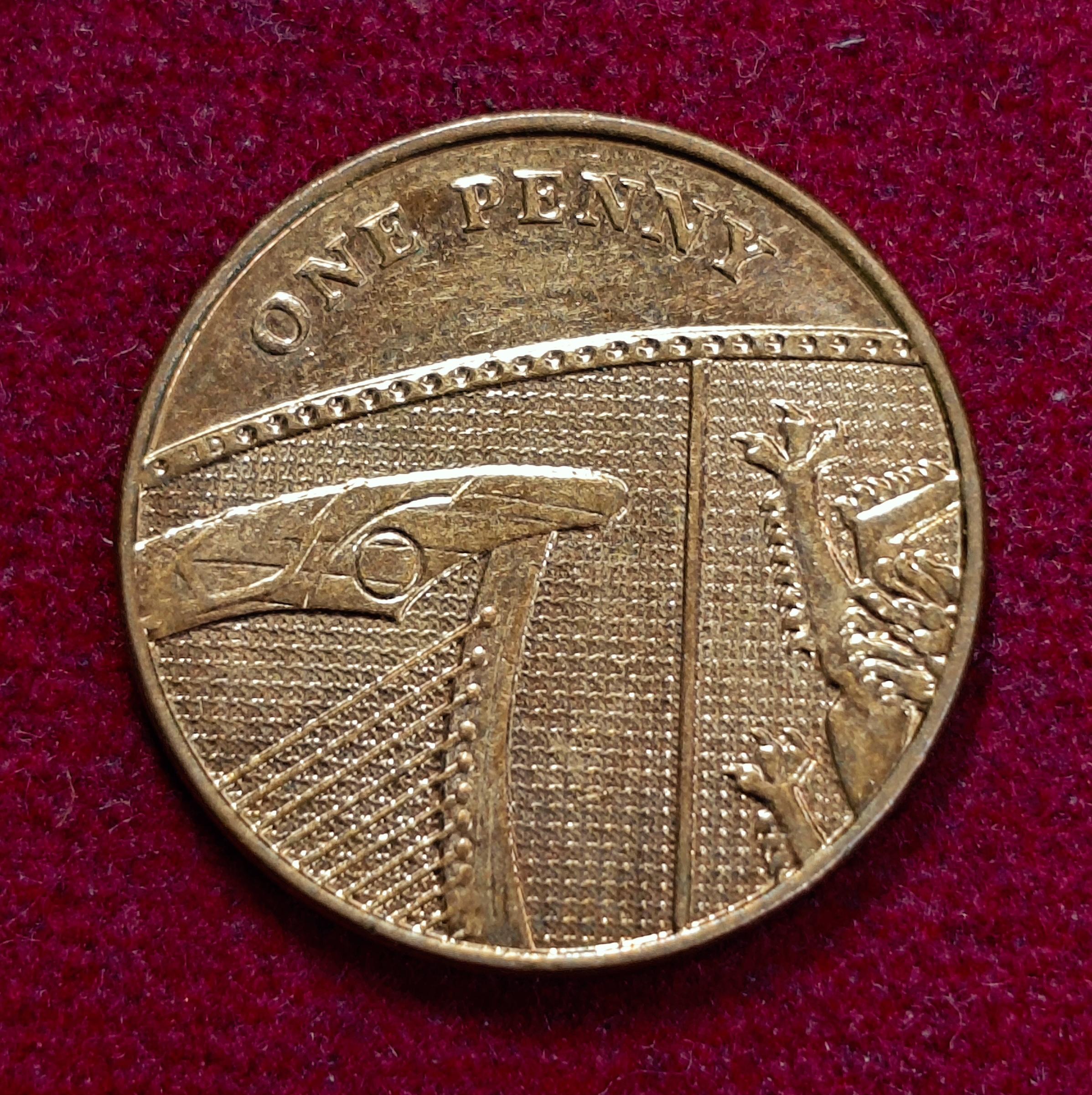 United Kingdom (UK) 1 Penny Elizabeth II 2011 Coin