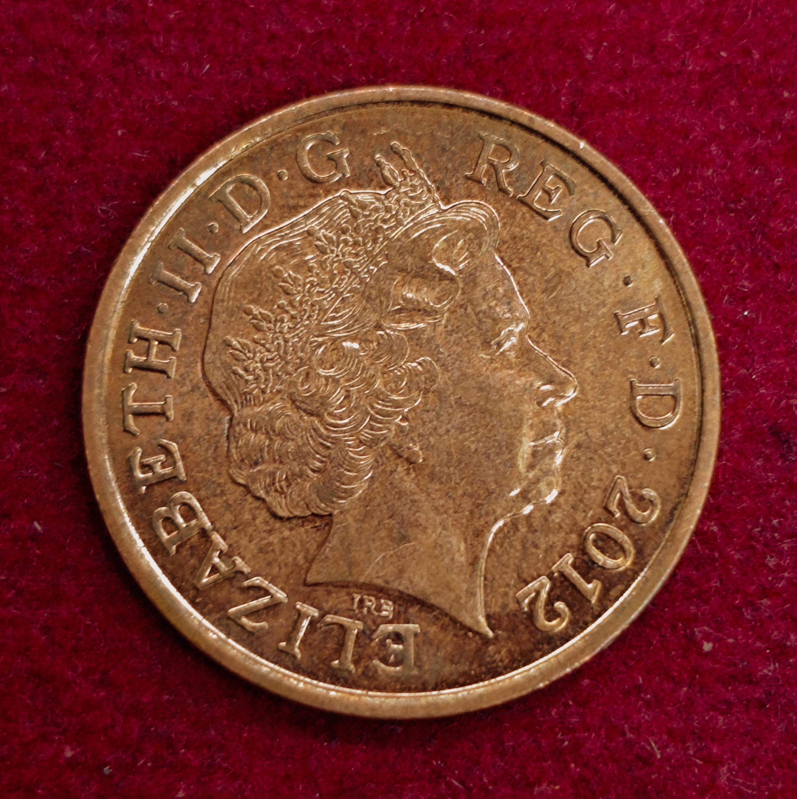 United Kingdom (UK) 1 Penny Elizabeth II 2012 Coin