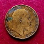 United Kingdom (UK) 1 Penny Edward VII 1907 Coin