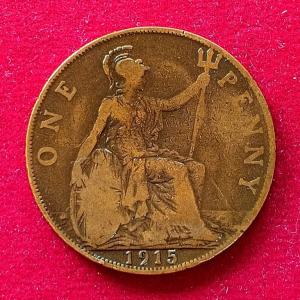 United Kingdom (UK) 1 Penny George V 1915 Coin