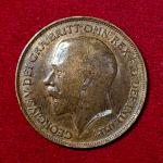 United Kingdom (UK) 1 Penny George V 1919 Coin