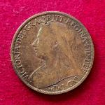 United Kingdom (UK) 1 Penny Victoria 1897 Coin