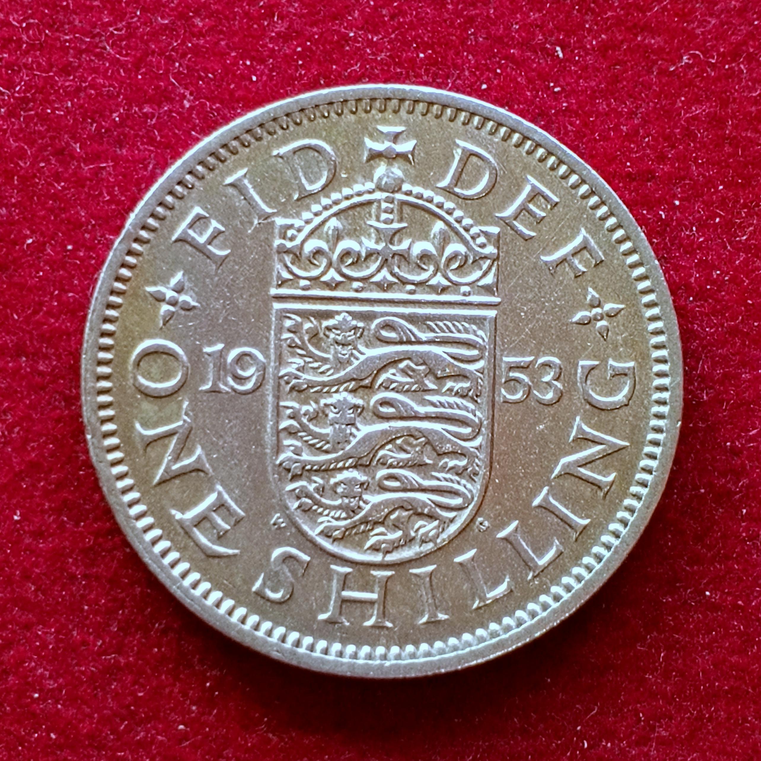 United Kingdom (UK) 1 Shilling Elizabeth II 1953 Coin