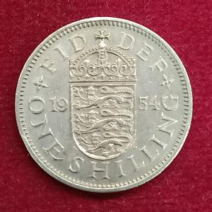 United Kingdom (UK) 1 Shilling - Elizabeth II 1954 Coin