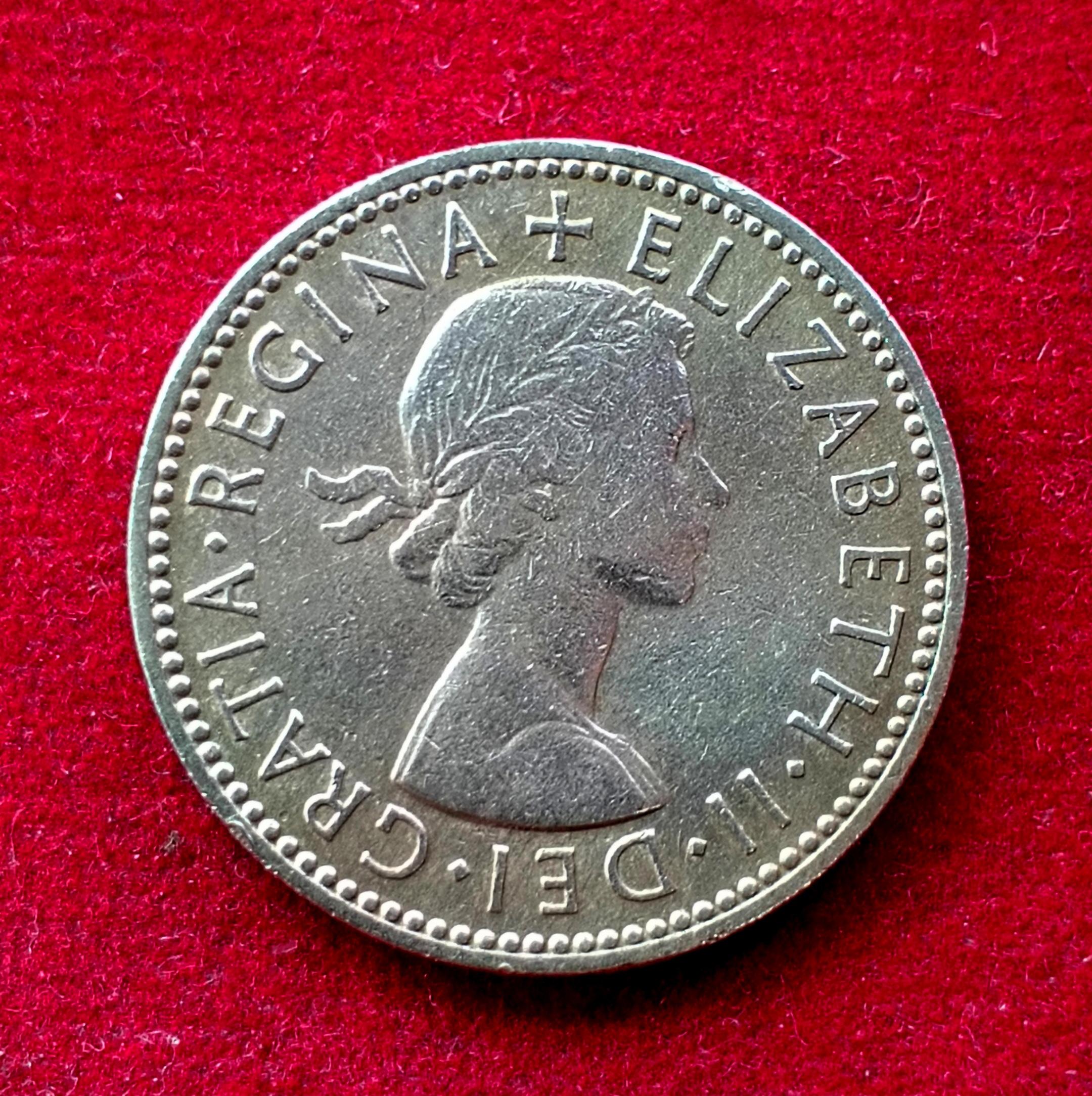 United Kingdom (UK) 1 Shilling Elizabeth II 1955 Coin