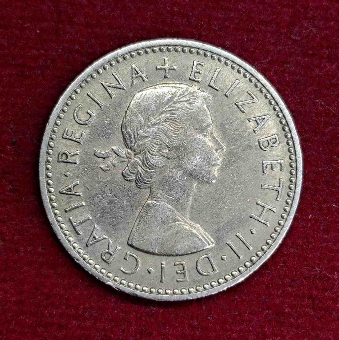 United Kingdom (UK) 1 Shilling - Elizabeth II 1959 Coin