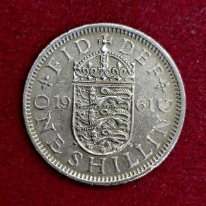 United Kingdom (UK) 1 Shilling - Elizabeth II 1961 Coin