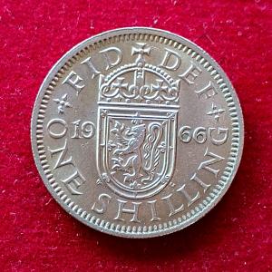 United Kingdom (UK) 1 Shilling - Elizabeth II 1966 Coin