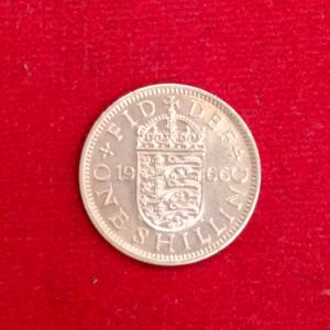 United Kingdom (UK) 1 Shilling - Elizabeth II 1966 Coin