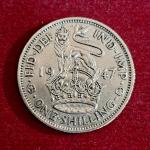 United Kingdom (UK) 1 Shilling - George VI 1947 Coin