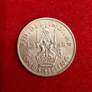 United Kingdom (UK) 1 Shilling George VI  Scottish crest 1948 Coin