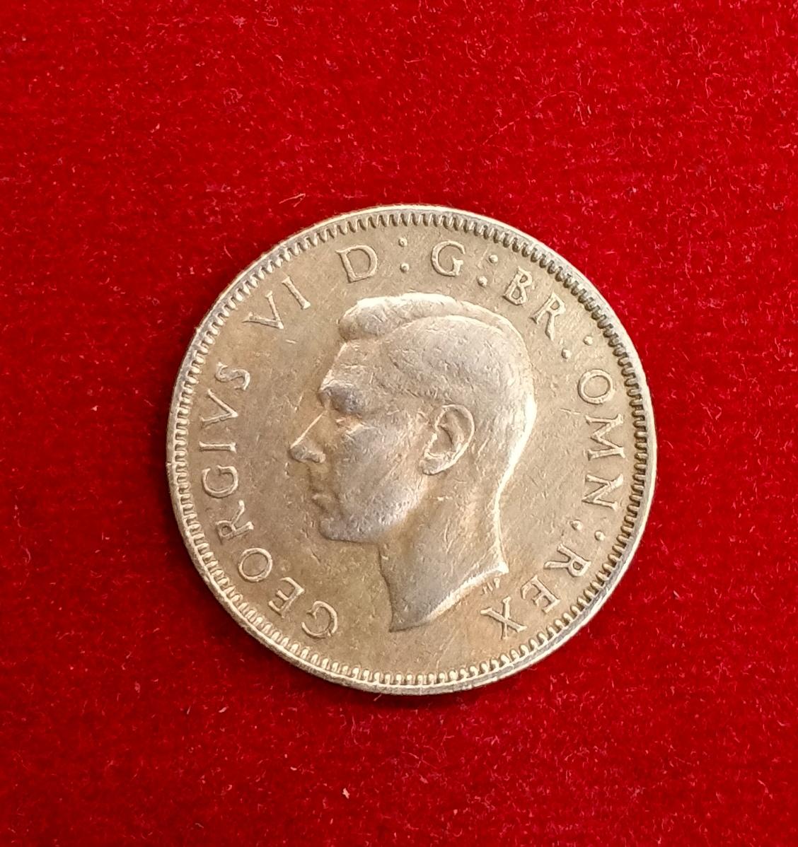 United Kingdom (UK) 1 Shilling George VI  Scottish crest 1948 Coin