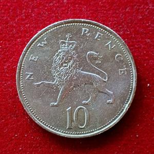 United Kingdom (UK) 10 New Pence - Elizabeth II 1971 Coin