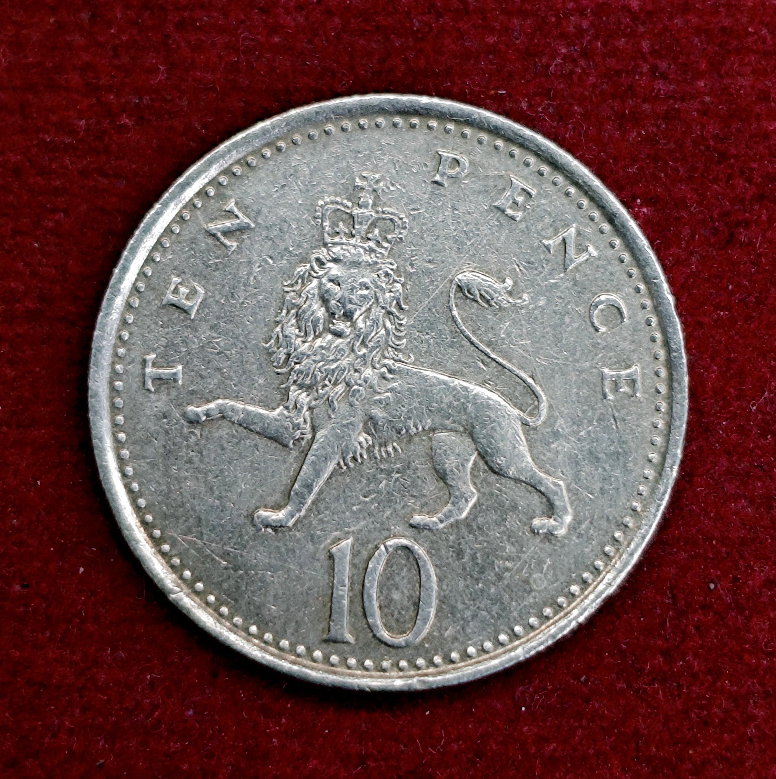 United Kingdom (UK) 10 Pence Elizabeth II 1992 Coin
