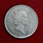 United Kingdom (UK) 10 Pence Elizabeth II 1992 Coin