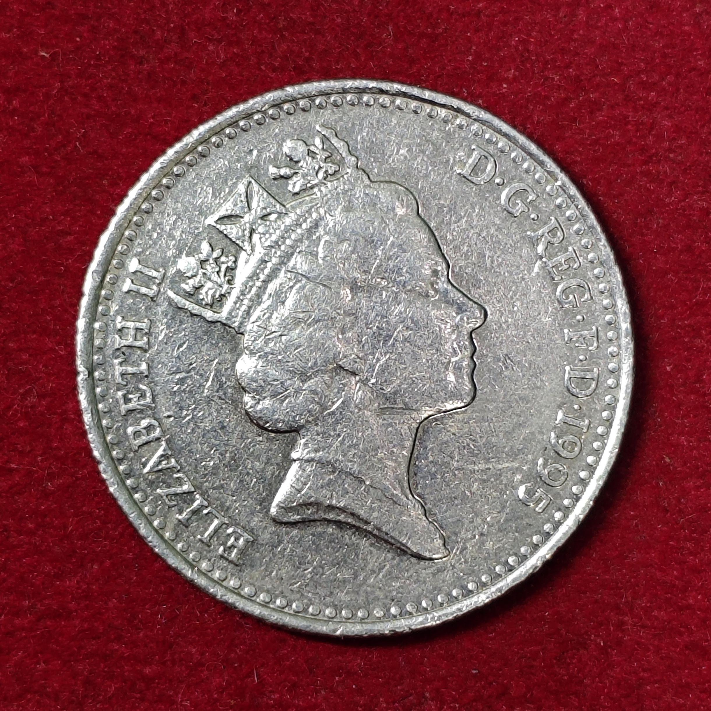 United Kingdom (UK) 10 Pence Elizabeth II 1995 Coin