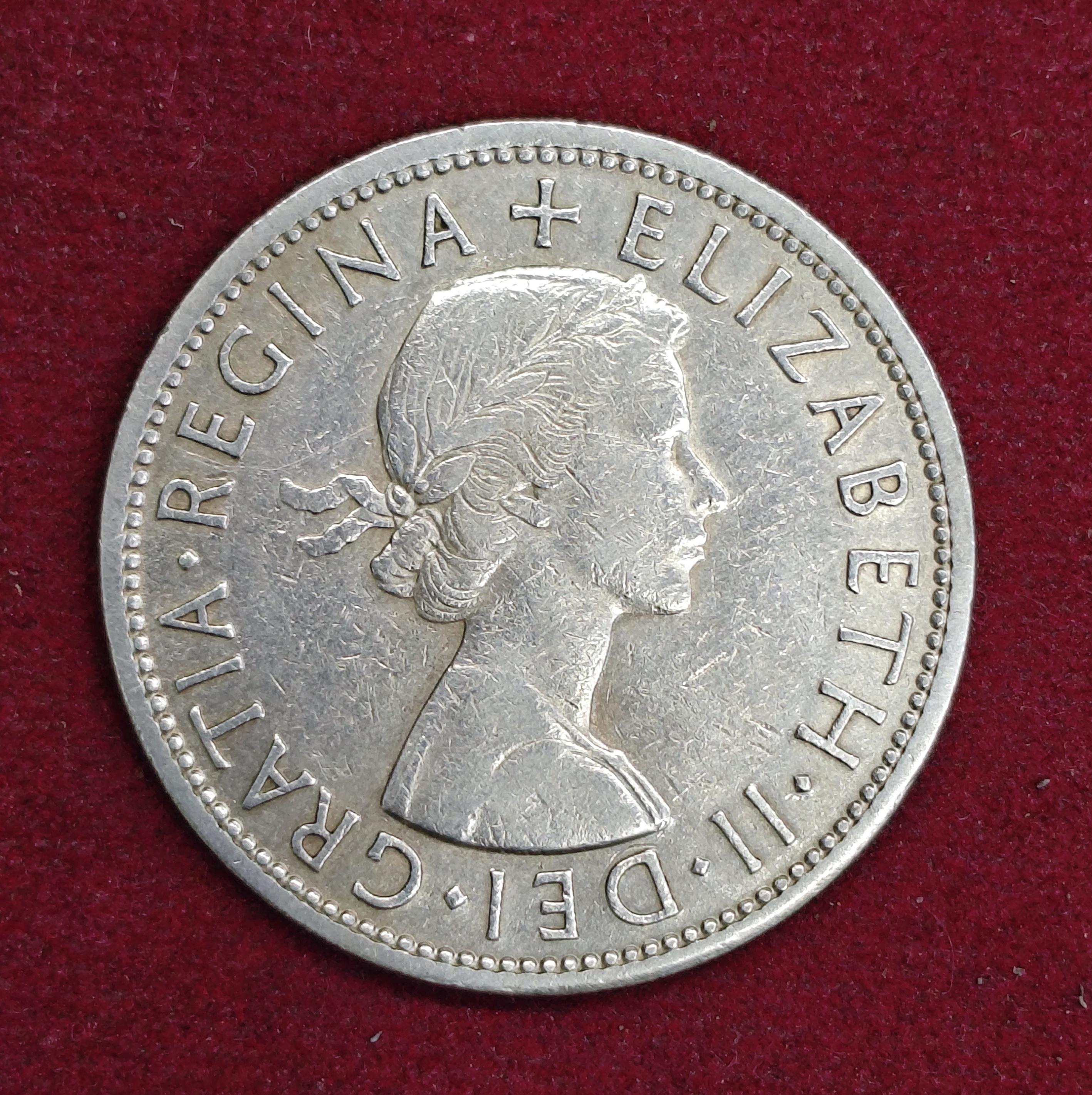 United Kingdom (UK) 1/2 Crown - Elizabeth II 1960 Coin