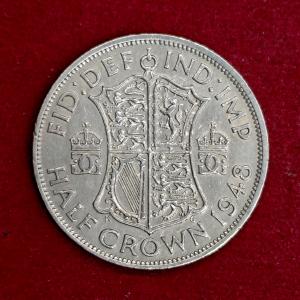 United Kingdom (UK) 1/2 Crown - George VI 1948 Coin