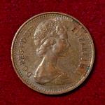 United Kingdom (UK) 1/2 New Penny Elizabeth II 1971 Coin