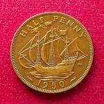 United Kingdom (UK) 1/2 Penny George VI 1950 Coin