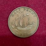 United Kingdom (UK) 1/2 Penny George VI 1952 Coin