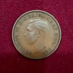 United Kingdom (UK) 1/2 Penny George VI 1952 Coin