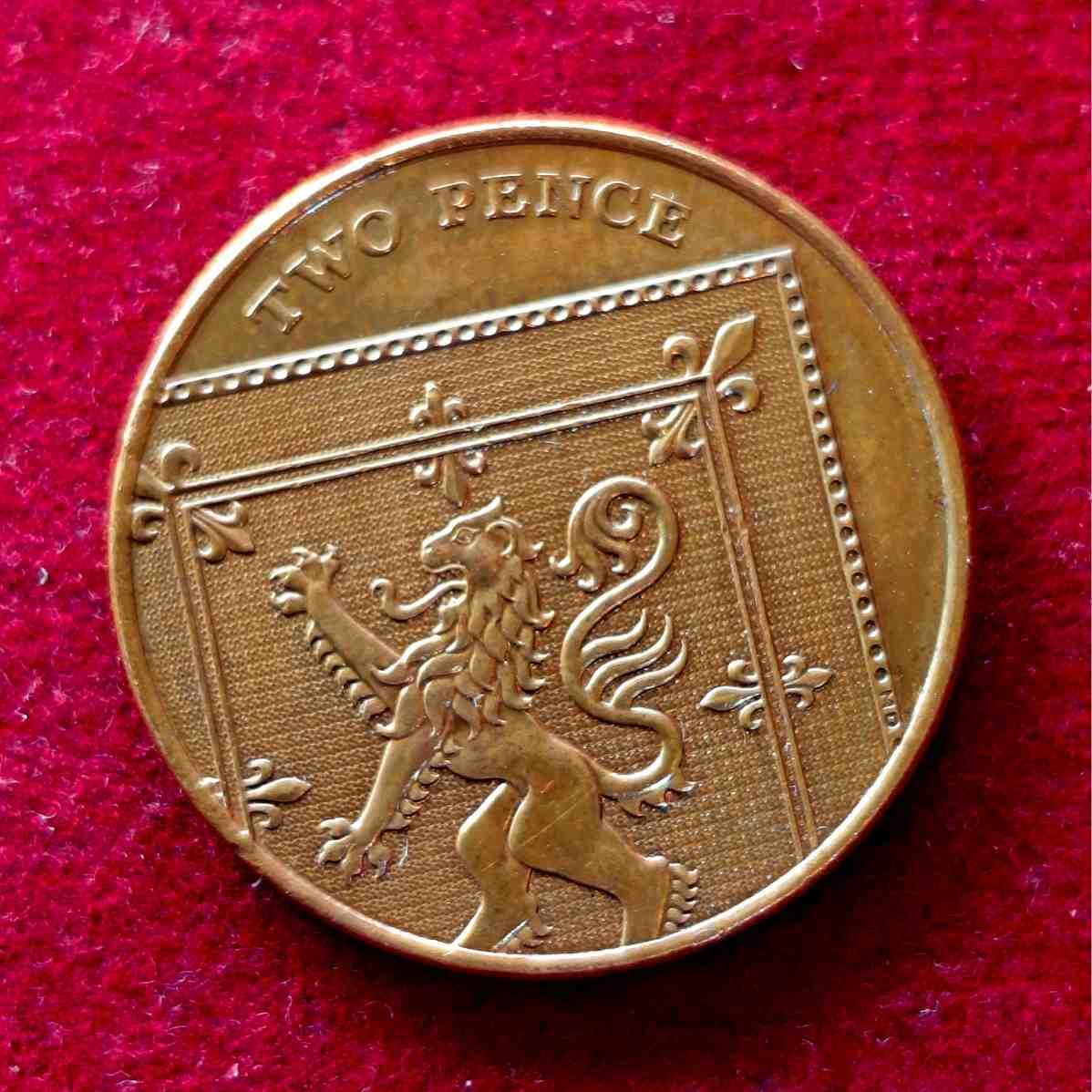 United Kingdom (UK) 2 Pence Elizabeth II 2008 Coin