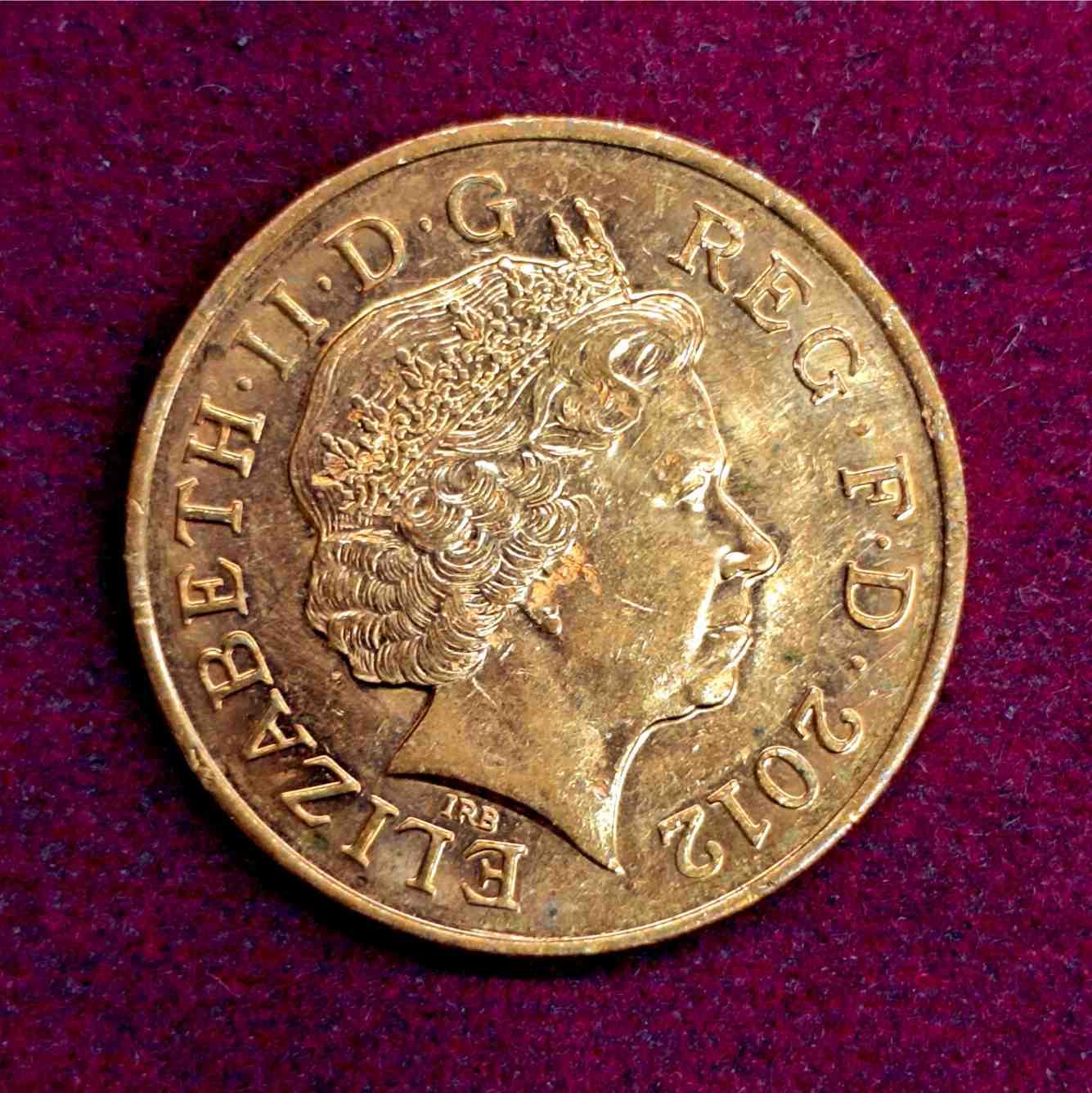 United Kingdom (UK) 2 Pence Elizabeth II 2012 Coin