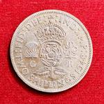 United Kingdom (UK) 2 Shillings Elizabeth II 1948 Coin