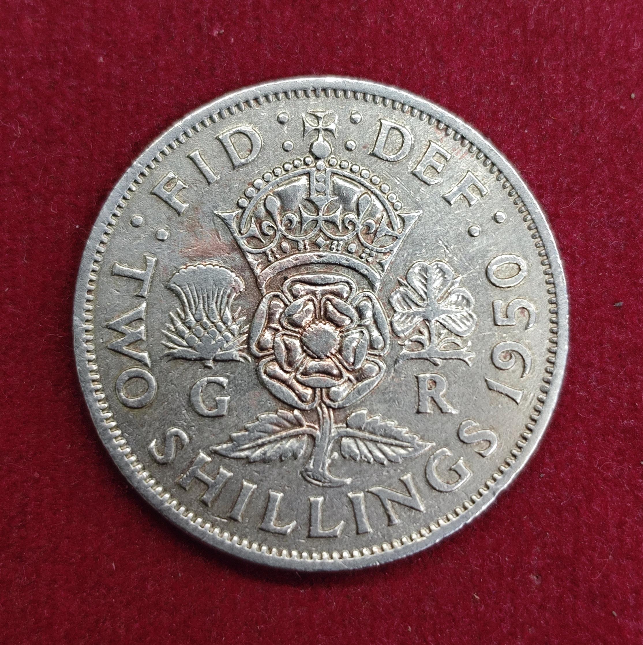 United Kingdom (UK) 2 Shillings - George VI 1950 Coin