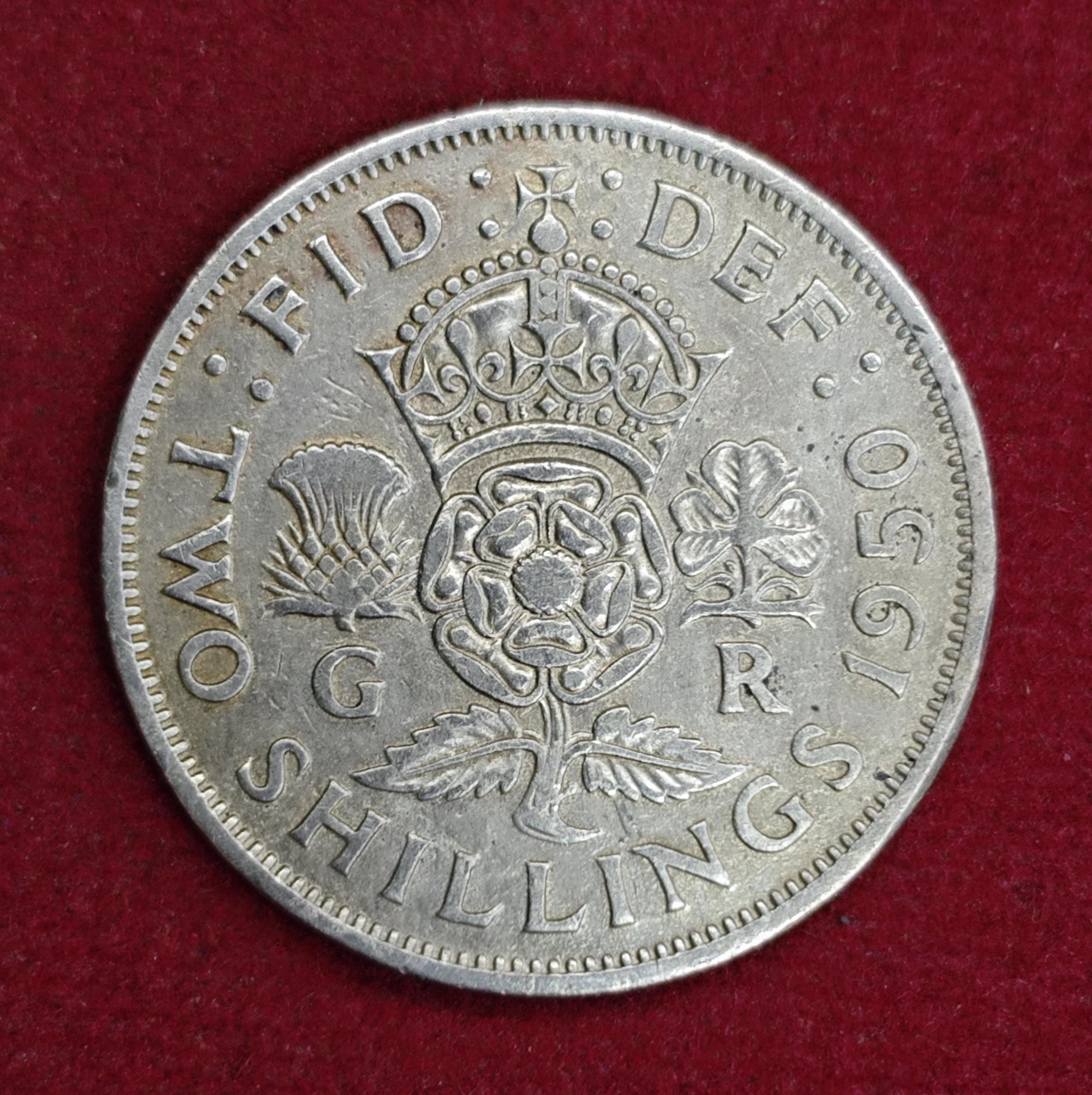 United Kingdom (UK) 2 Shillings - George VI 1950 Coin