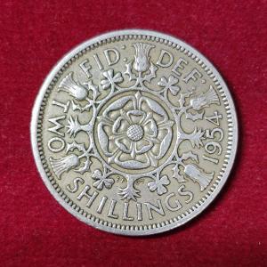 United Kingdom (UK) 2 Shillings Elizabeth II 1954 Coin