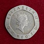 United Kingdom (UK) 20 Pence Elizabeth II 1987 Coin
