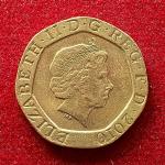 United Kingdom (UK) 20 Pence - Elizabeth II  Royal Shield 2010 Coin