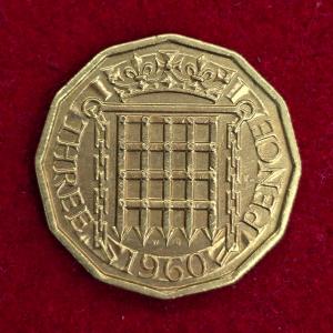 United Kingdom (UK) 3 Pence - Elizabeth II 1960 Coin