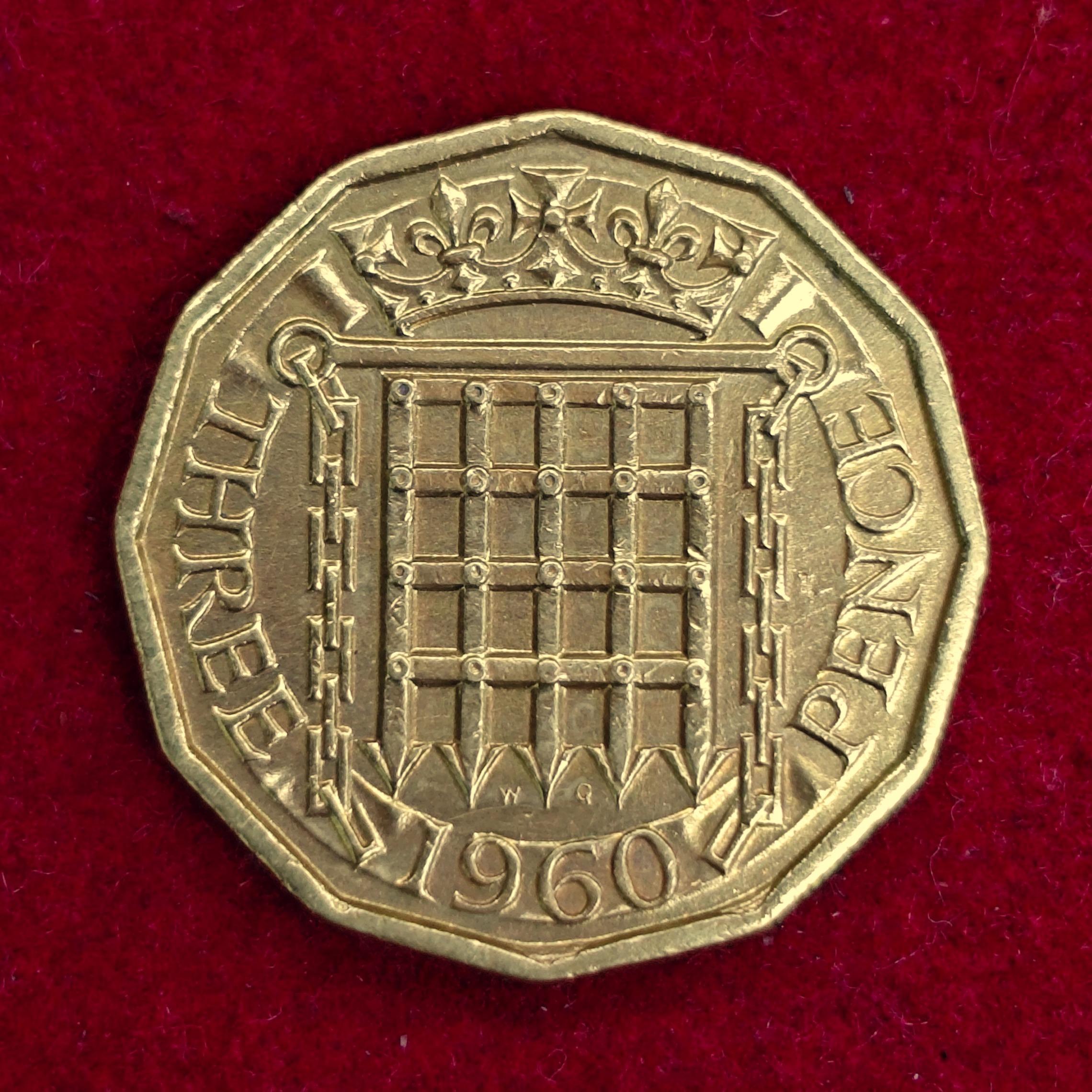 United Kingdom (UK) 3 Pence - Elizabeth II 1960 Coin