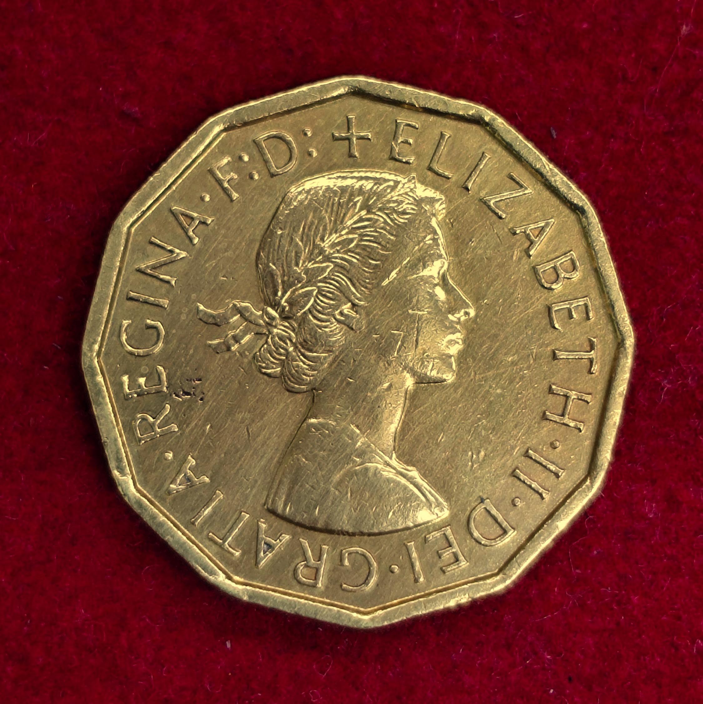 United Kingdom (UK) 3 Pence - Elizabeth II 1960 Coin