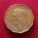 United Kingdom (UK) 3 Pence George VI 1937 Coin