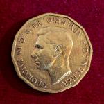 United Kingdom (UK) 3 Pence George VI 1942 Coin