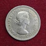 United Kingdom (UK) 6 Pence Elizabeth II 1958 Coin