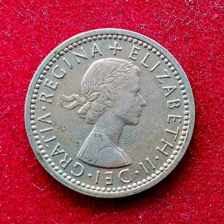 United Kingdom (UK) 6 Pence Elizabeth II 1961 Coin