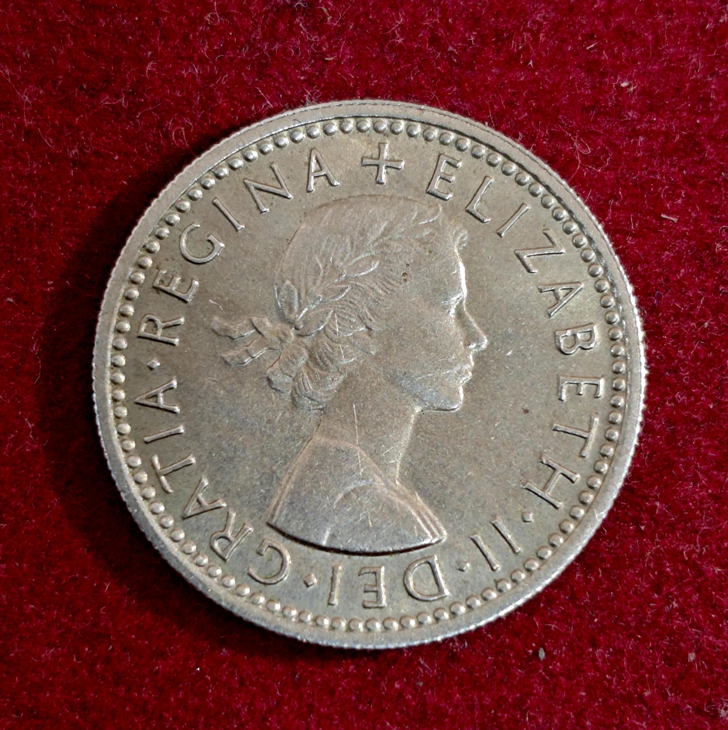 United Kingdom (UK) 6 Pence Elizabeth II 1963 Coin