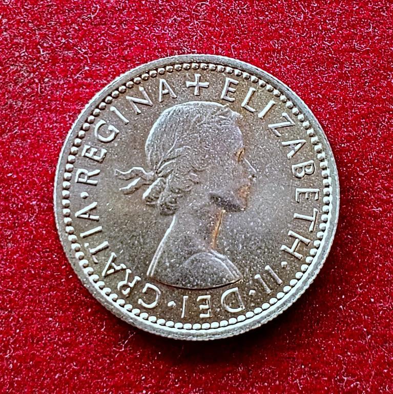 United Kingdom (UK) 6 Pence Elizabeth II 1964 Coin
