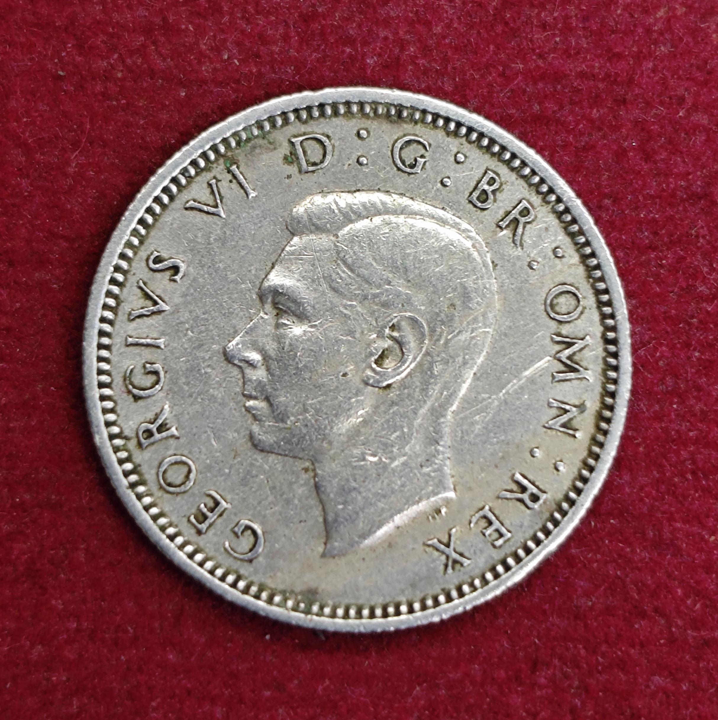 United Kingdom (UK) 6 Pence George VI 1950 Coin