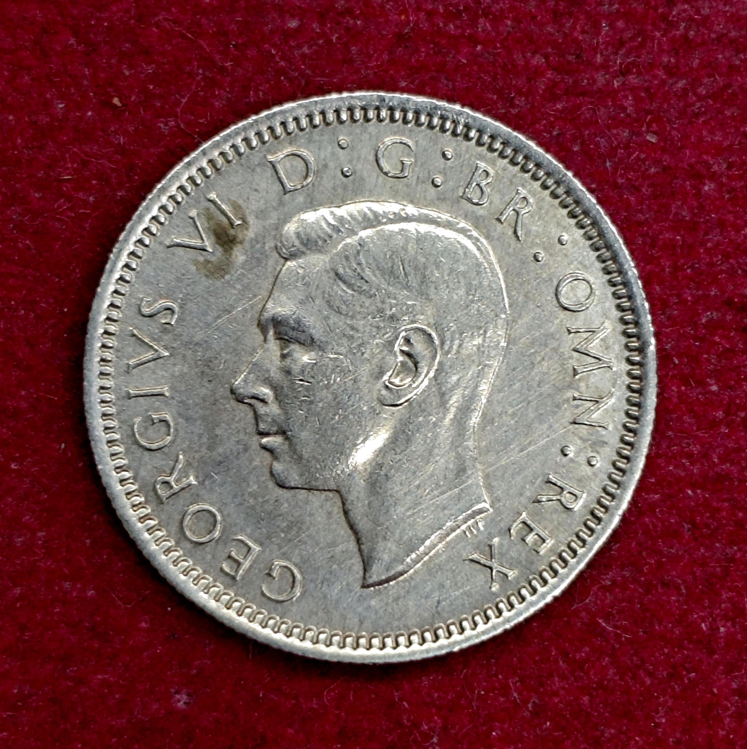 United Kingdom (UK) 6 Pence George VI 1951 Coin