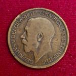 United Kingdom (UK) Half Penny George V 1919 Coin