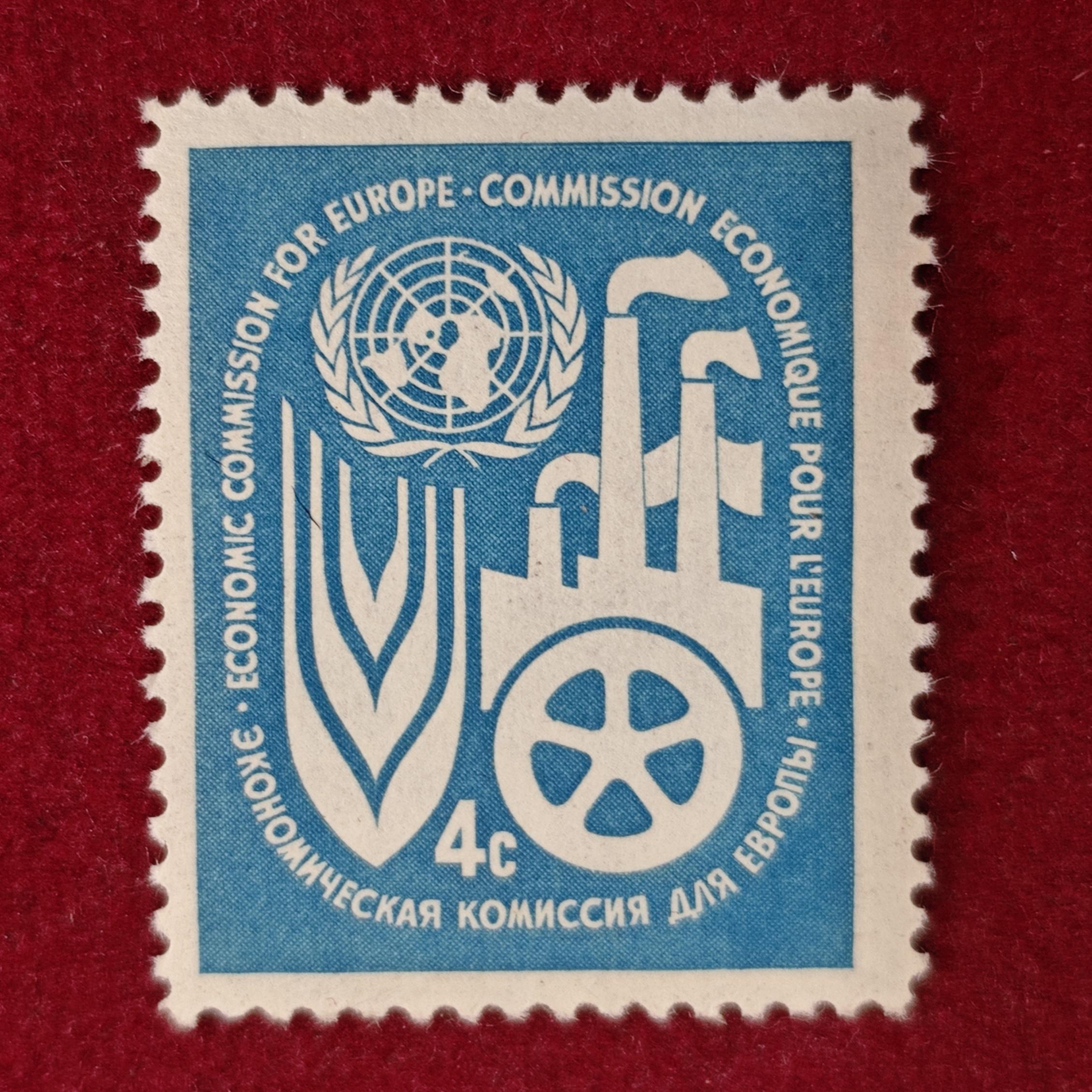 Stamp :- United Nations 4¢ “Economic Commission for Europe” Stamp