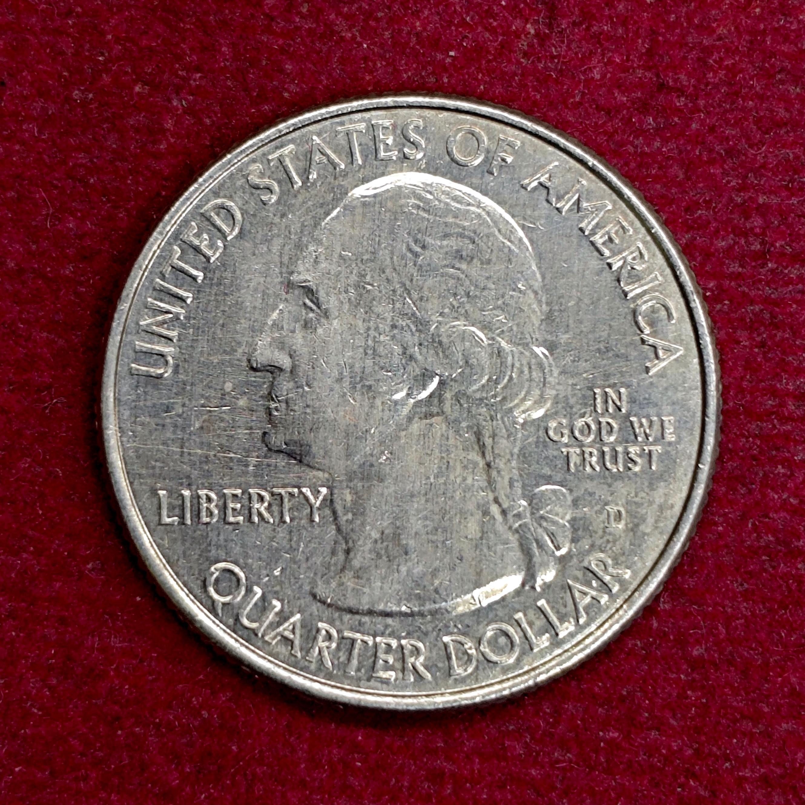 United States 1/4 Dollar "Washington Quarter" Kisatchie National Forest 2015 Coin D (Mint of Denver)